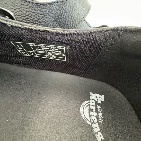 New Dr. Martens Black Leather Mary Jane Platform Shoes Women’s 11 - Picture 13 of 14